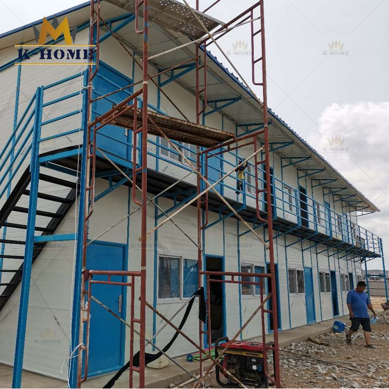 Fast Construction Panelized Modular Prefabricated Structure Work Site Temporary Staff Housing