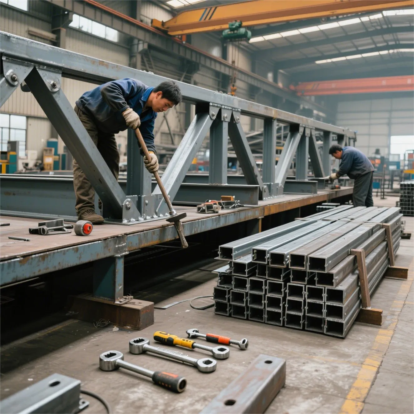 ISO9001 Certified Prefab Steel Structure Warehouse for Over 50 Years of Use