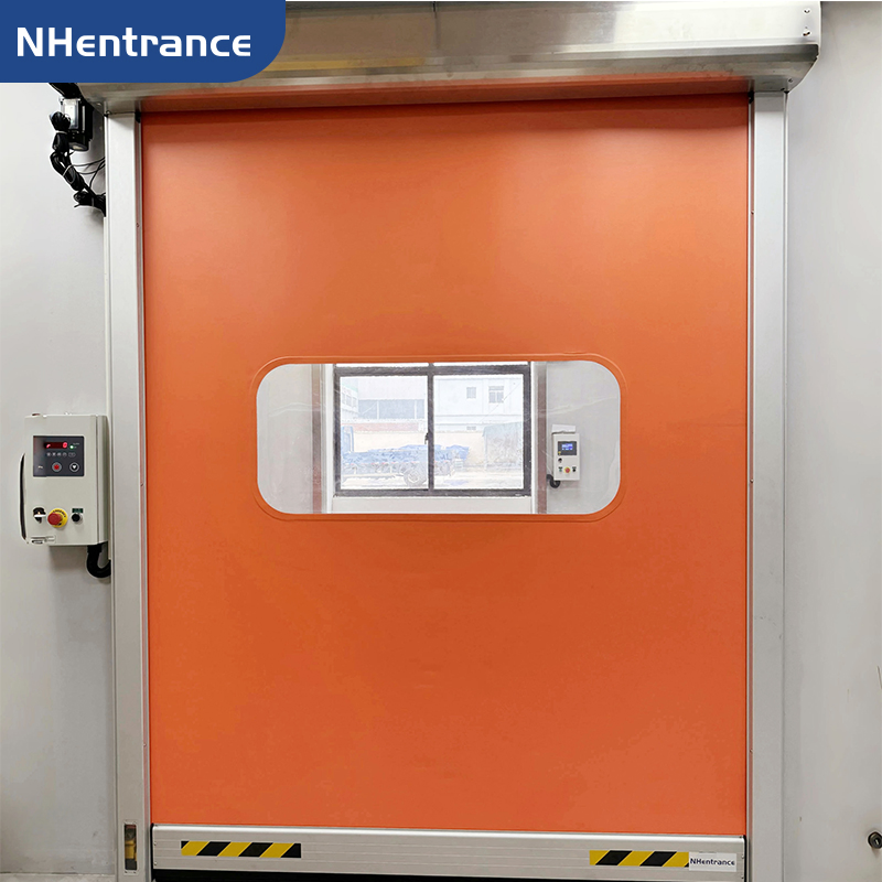 Automatic Remote Control Cleanroom Rapid Rolling Door for Electronics Manufacturing and Contamination-Control Areas High Speed PVC Door