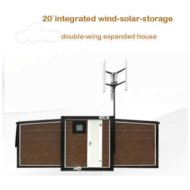 Prefab Wind-Solar Hybrid 38 Sqm Modular Trailer Home with Living Room
