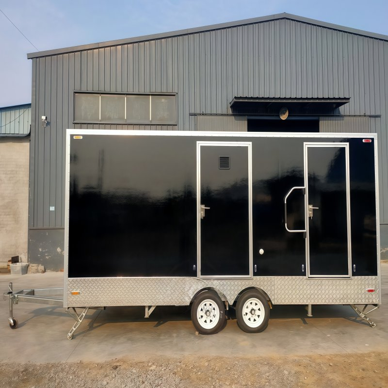 Outdoor Luxury Durable Prefab Portable Bathroom Units with Mobile Toilet Trailer for Camping