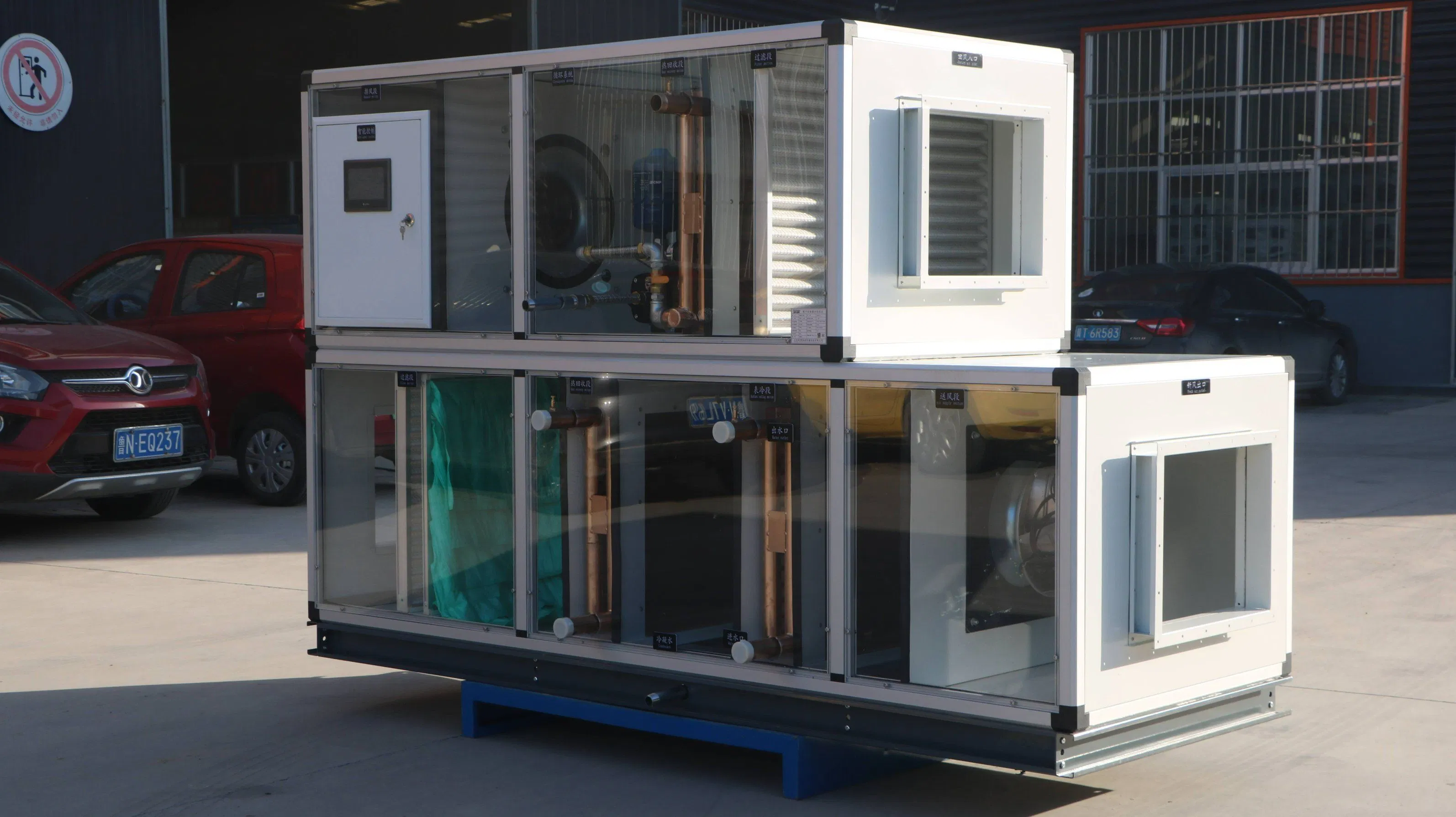 Ahu with 50000 M³/H Airflow Filter and Large-Scale Industrial Applications HVAC System