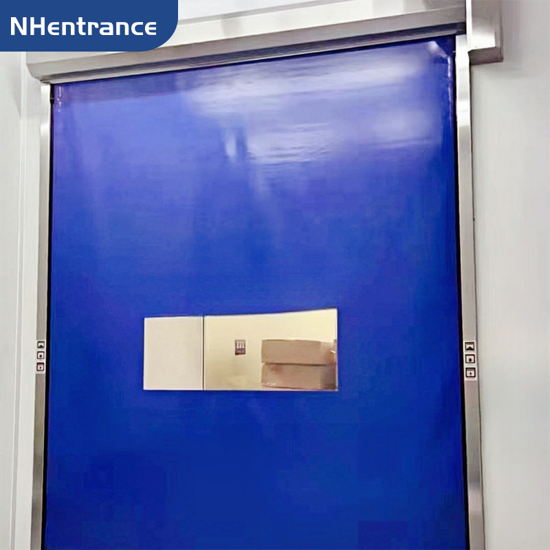 Automatic Remote Control Cleanroom Rapid Rolling Door for Electronics Manufacturing and Contamination-Control Areas High Speed PVC Door