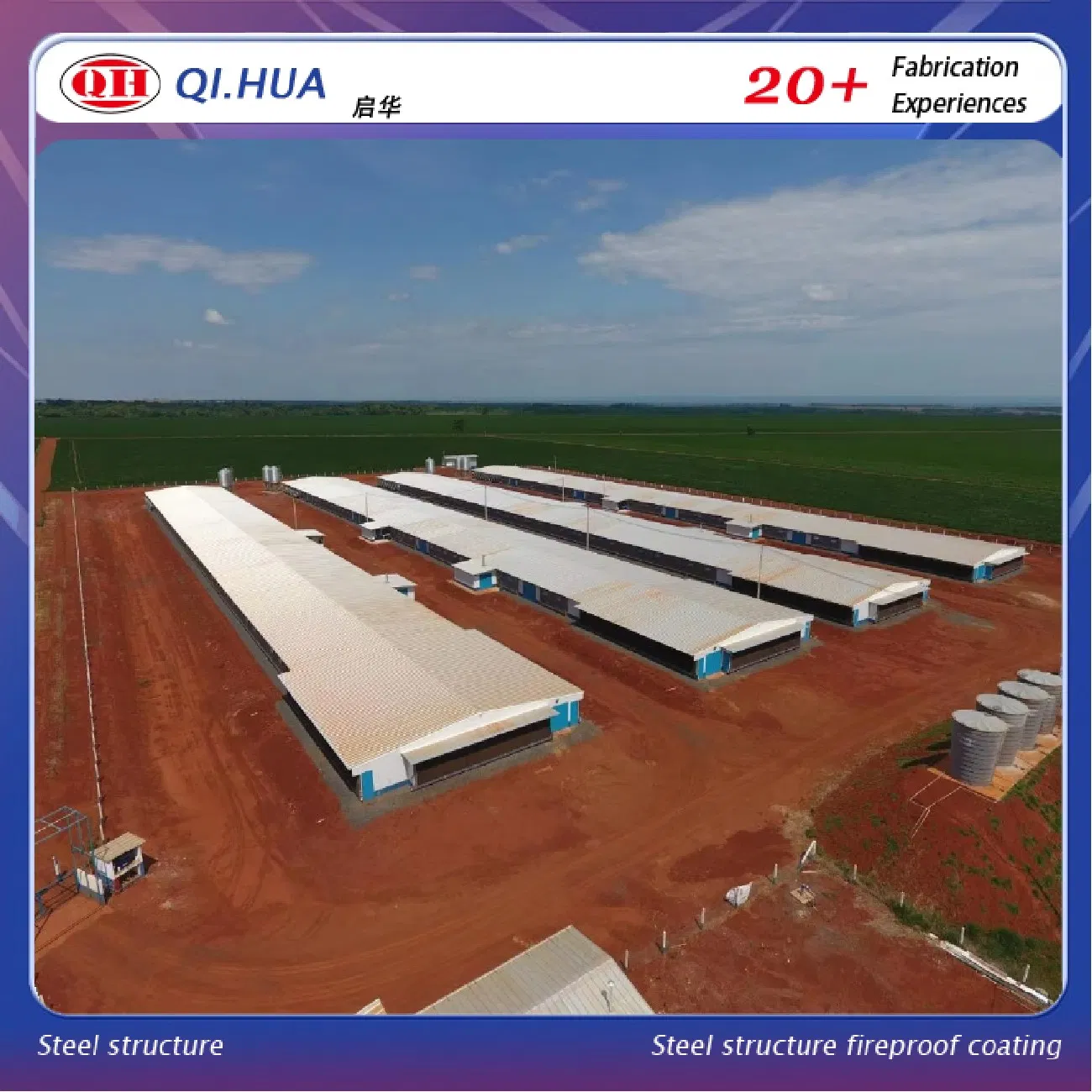 High-Rise Light Steel Structure Construction Warehouse Prefabricated Building