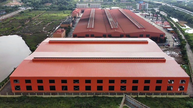 Modern Large Span Prefabricated Steel Structure Factory Warehouse Workshop Production Zone with High Quality Easy Installation