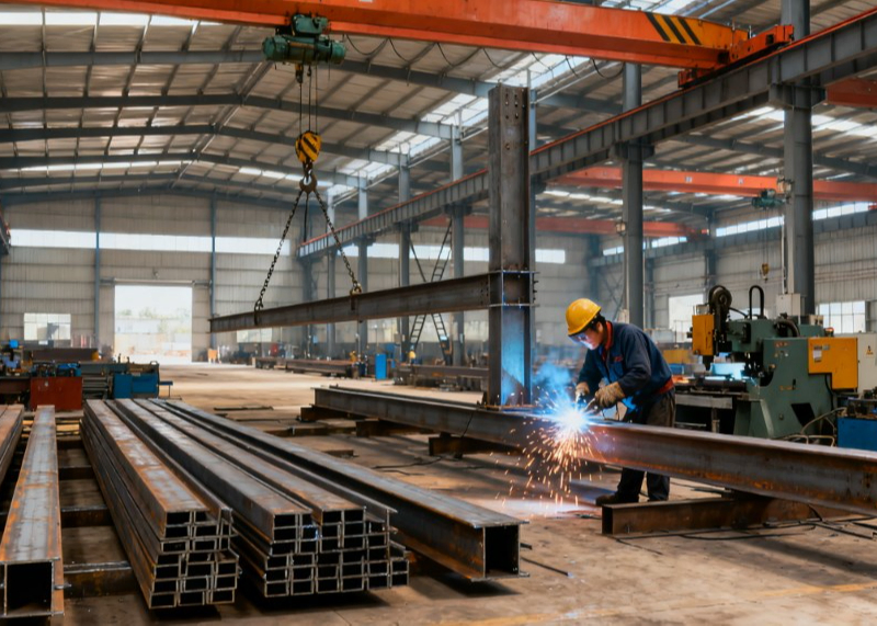 Commercial Steel Structure Office Building Modern Steel Frame Shopping Mall