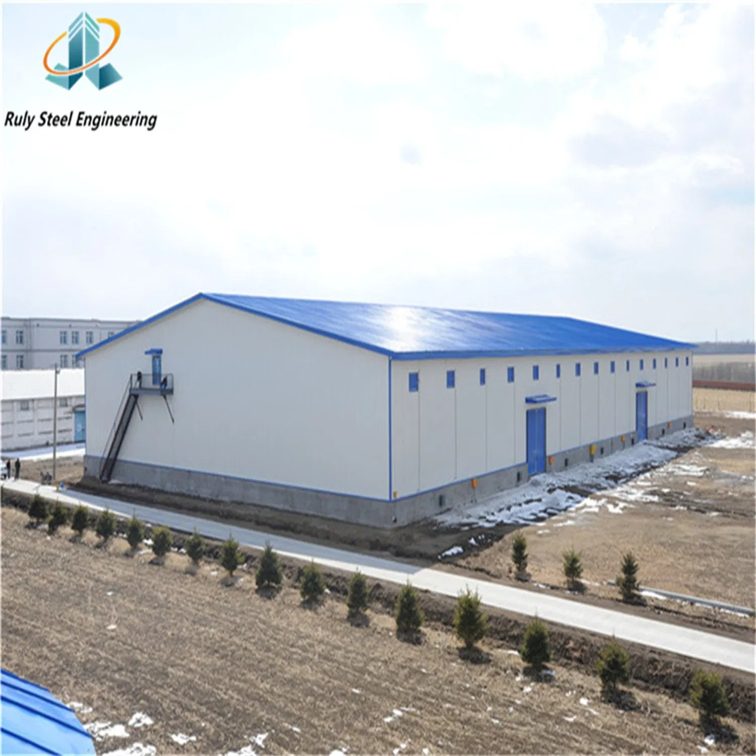 Light Steel Structure Building Prefabricated Textile Workshop Food Processing Warehouse Customized Cold Storage Q355b Steel Structure Prefabricated Building