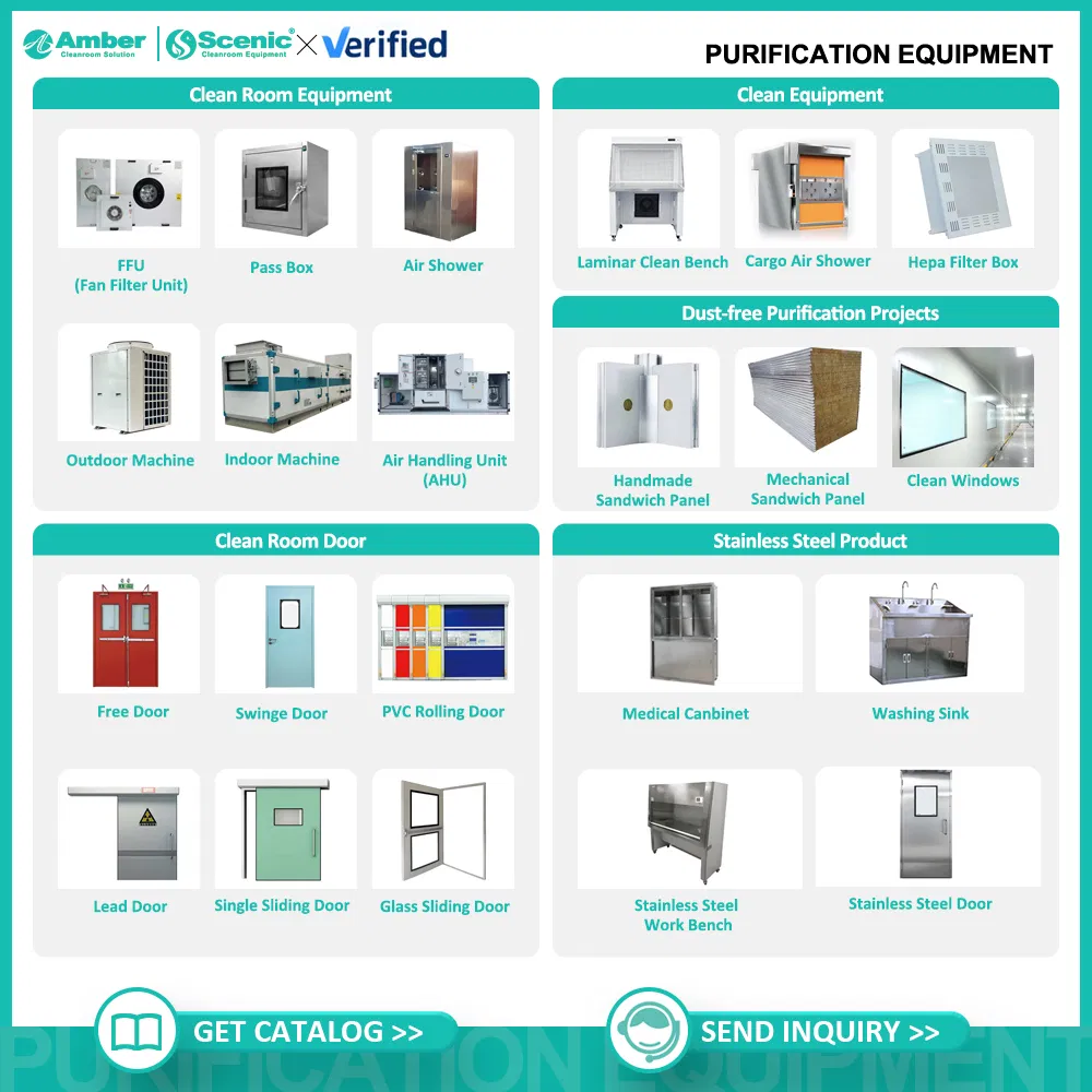 Advanced HEPA H14 Cleanroom Air Filtration System with DC Motor