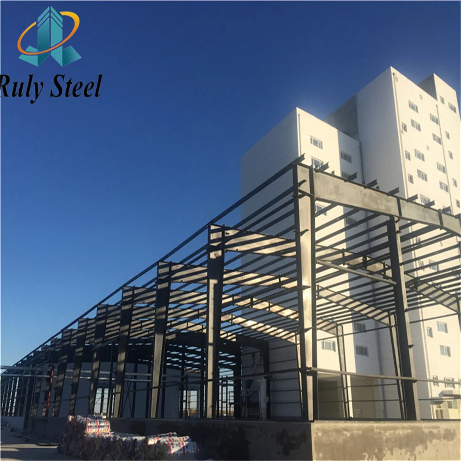 Light Steel Structure Building Prefabricated Textile Workshop Food Processing Warehouse Customized Cold Storage Q355b Steel Structure Prefabricated Building