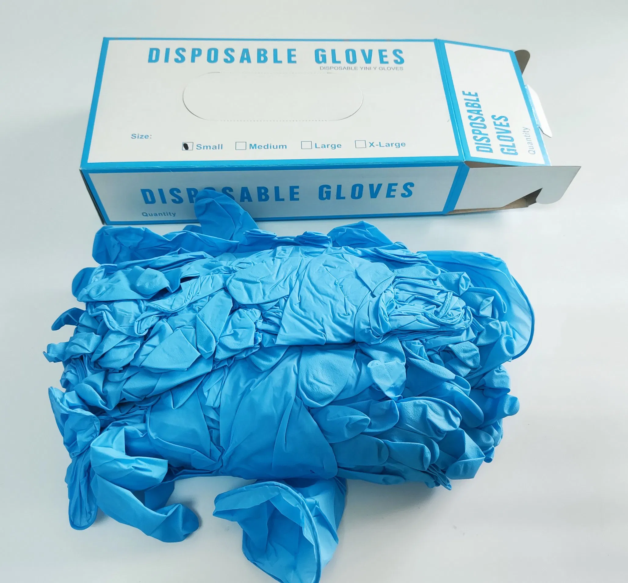 High-Performance Blue ESD Nitrile Gloves Disposable - Anti-Static 10^7-10^10ω, Powder/Latex Free, for Electronics &amp; Cleanroom (100PCS/Box)