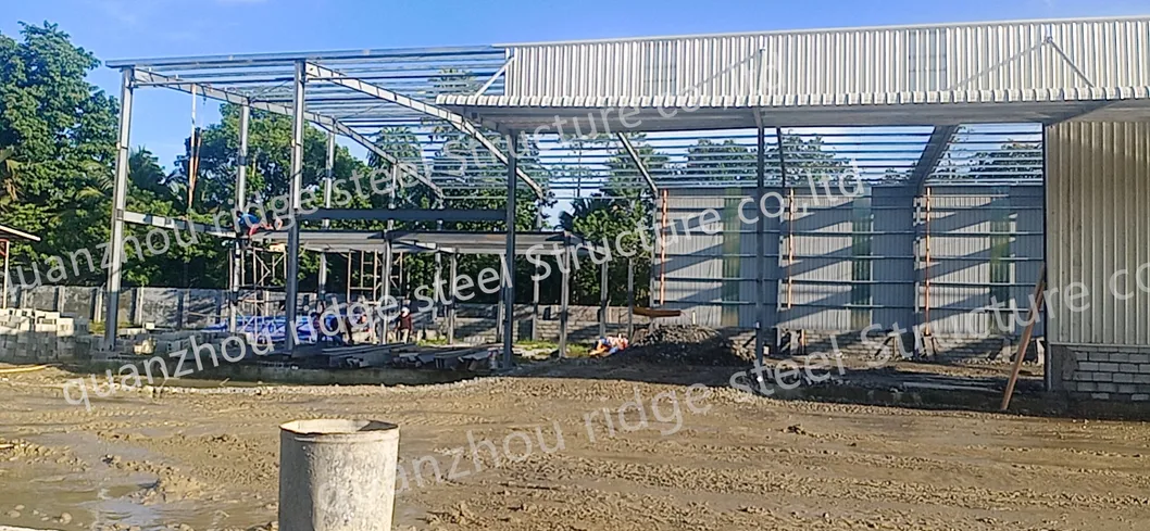 Steel frame warehouse