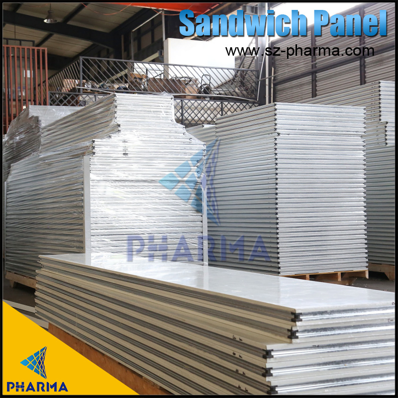 Thermal Insulation Fire Resistance Modular Cleanroom Sandwich Wall Panel System