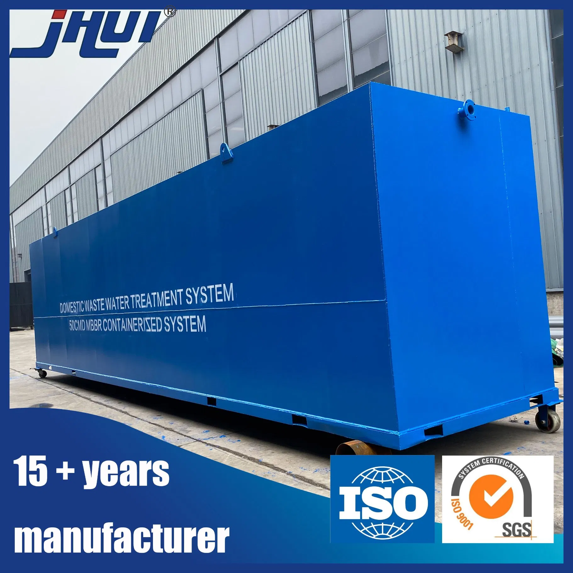 City Municipal Water Treatment Ao Sediment Mbbr Containerized Mbbr Integrated Treatment System