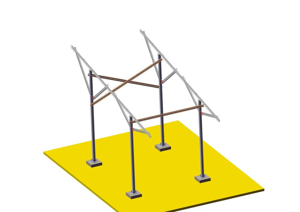 Ground Mount Structure Solar PV Steel PV Ground Solar Mounting Structure