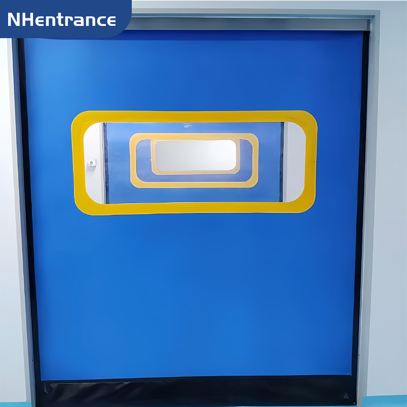 Automatic Remote Control Cleanroom Rapid Rolling Door for Electronics Manufacturing and Contamination-Control Areas High Speed PVC Door