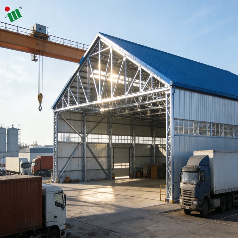 Prefab Warehouse Light Metal Frame Building Prefabricated Steel Structure Steel Construction