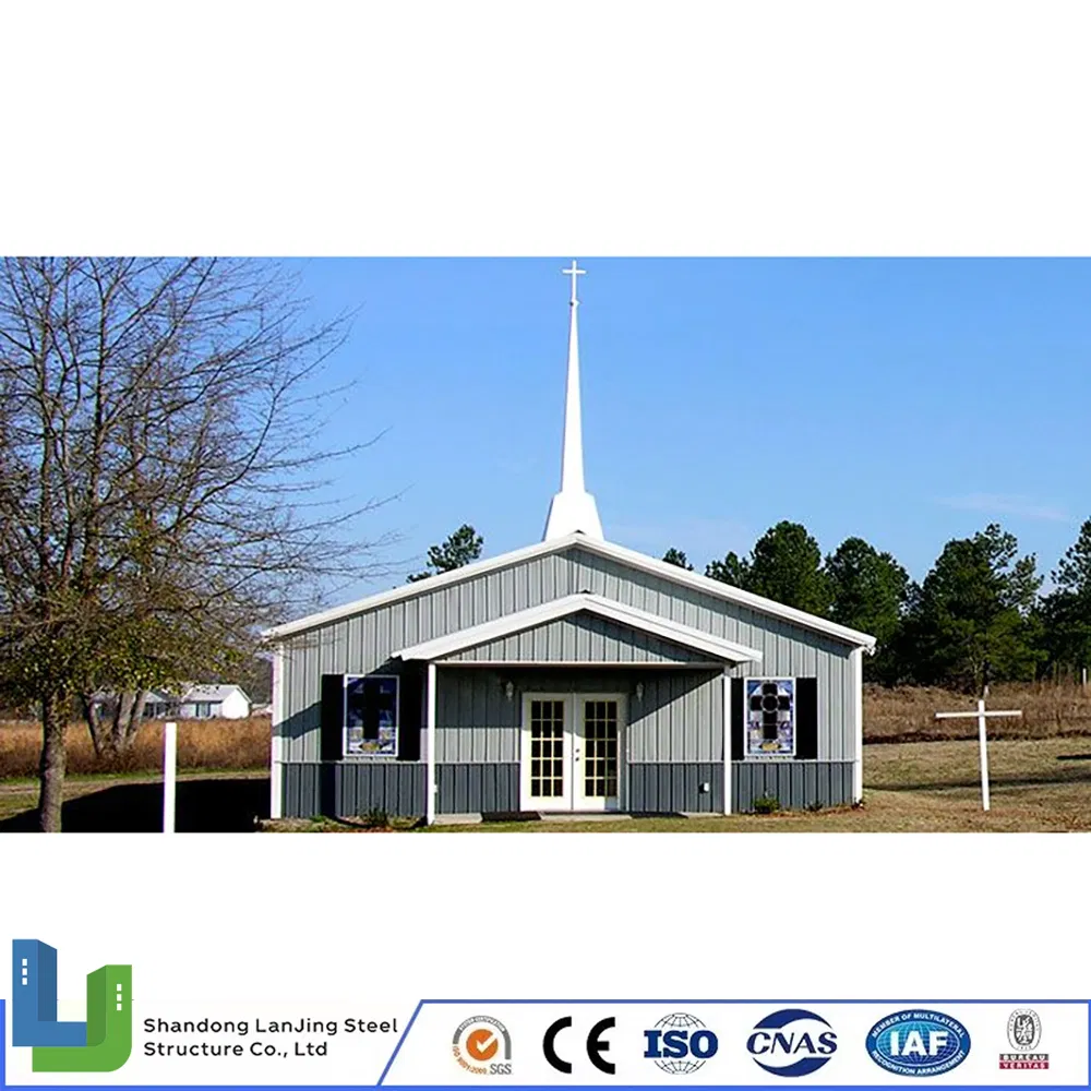 Steel Structure Metal Roof Space Frame Prefabricated Industrial Building Hall Church