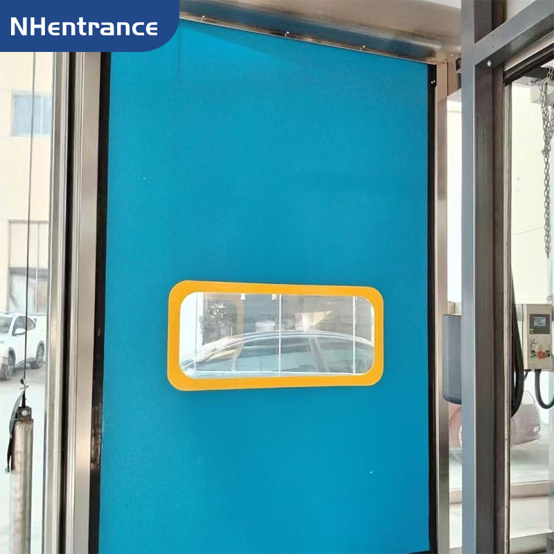 Automatic Remote Control Cleanroom Rapid Rolling Door for Electronics Manufacturing and Contamination-Control Areas High Speed PVC Door