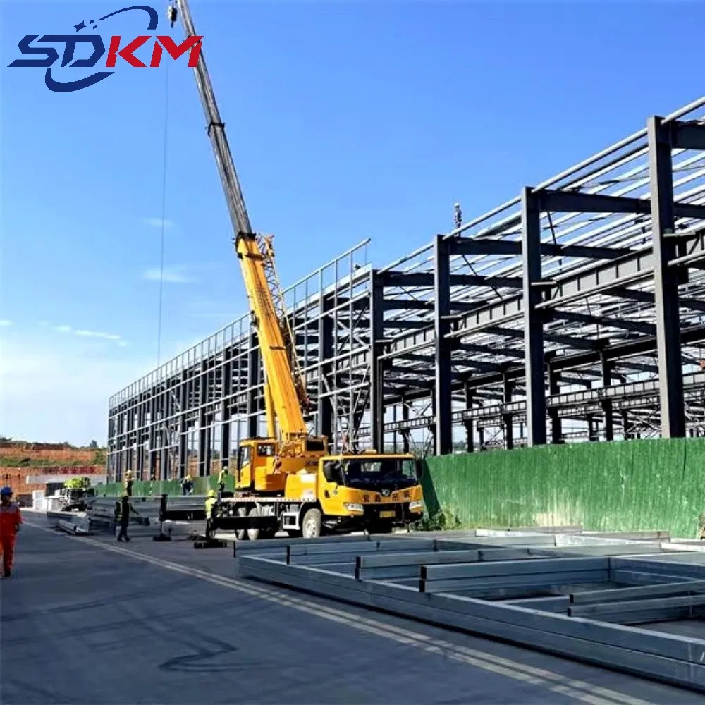 Easy to Install Prefabricated Steel Frame Building Metal Building Pre-Engineered Warehouse, Shed