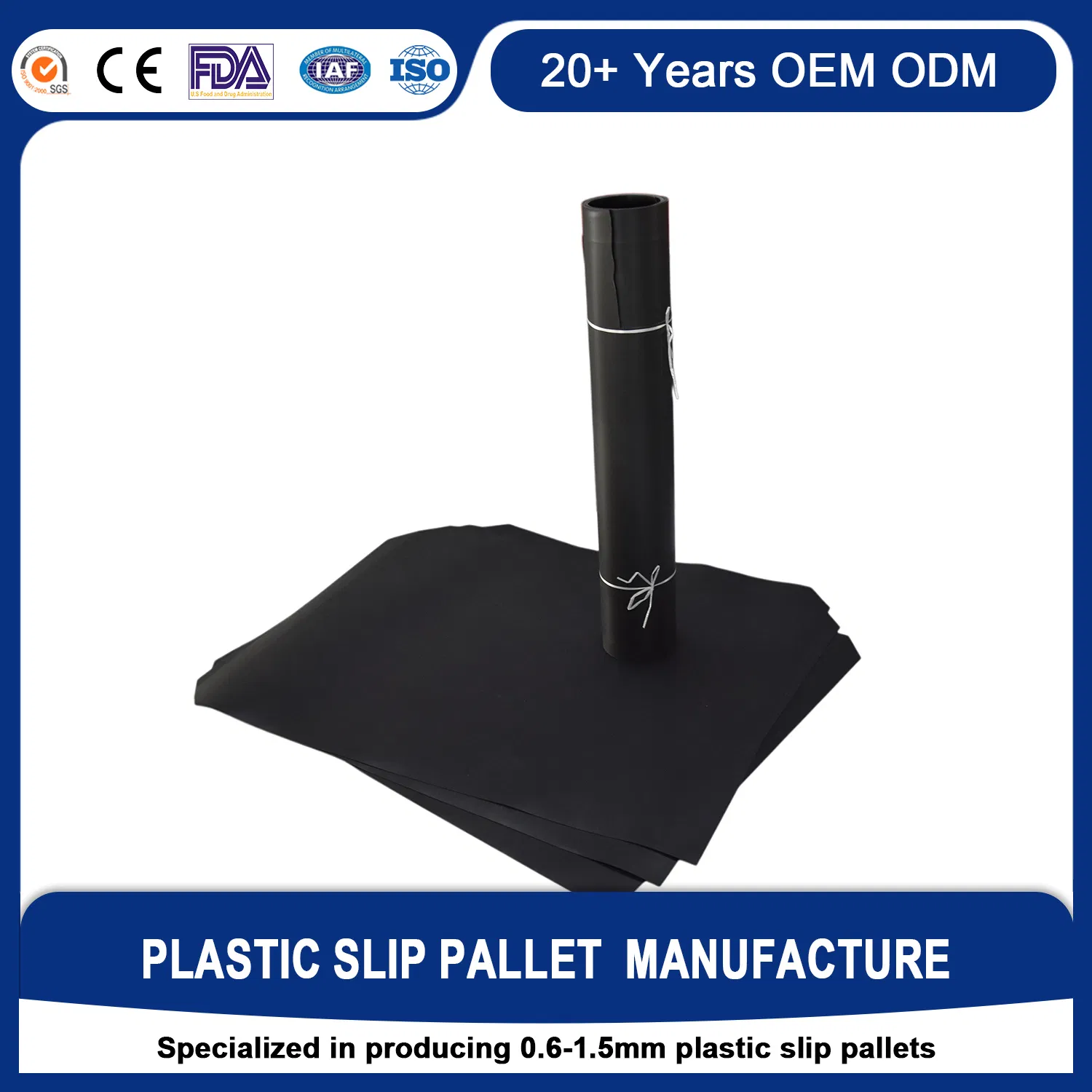 China Factory Produces Conductive ESD Plastic Slip Pallet Sheet for Safe Handling of Sensitive Electronics and Aerospace Components in Cleanrooms