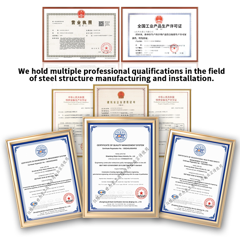 Portal Steel Structure Prefabricated Anti-Seismic Light Steel Structure House Building