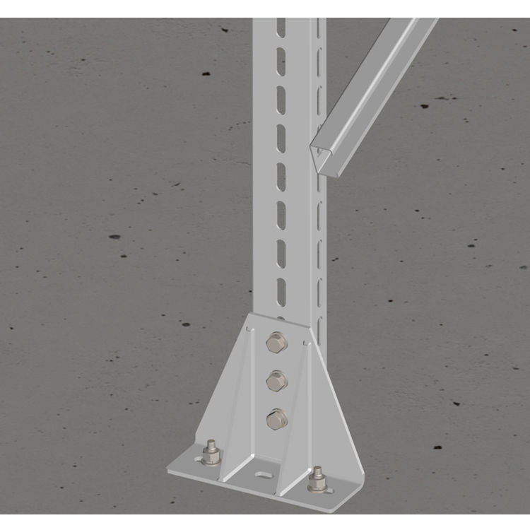 PV Ground Solar Mounting System Structure with Ramming Pile Foundation