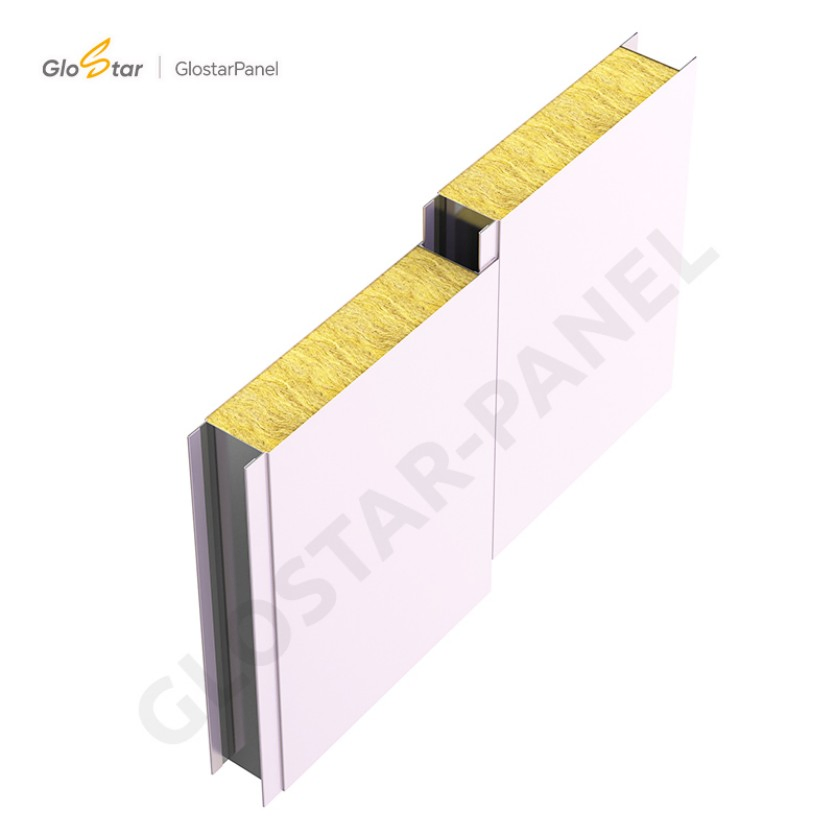 100mm Rockwool Cleanroom Sandwich Panel for Steel Structure Workshop