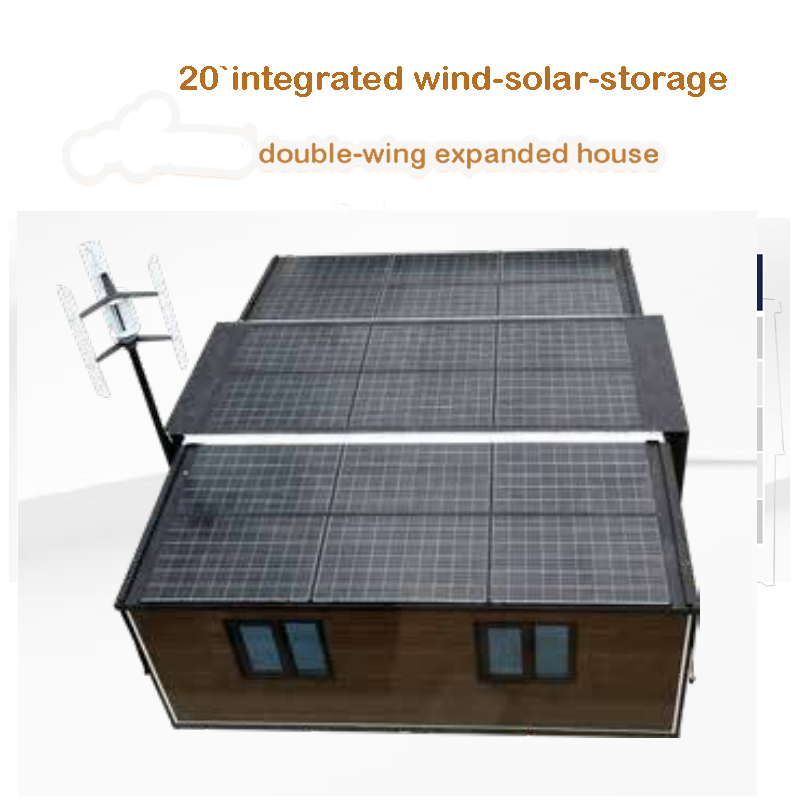 Prefab Wind-Solar Hybrid 38 Sqm Modular Trailer Home with Living Room