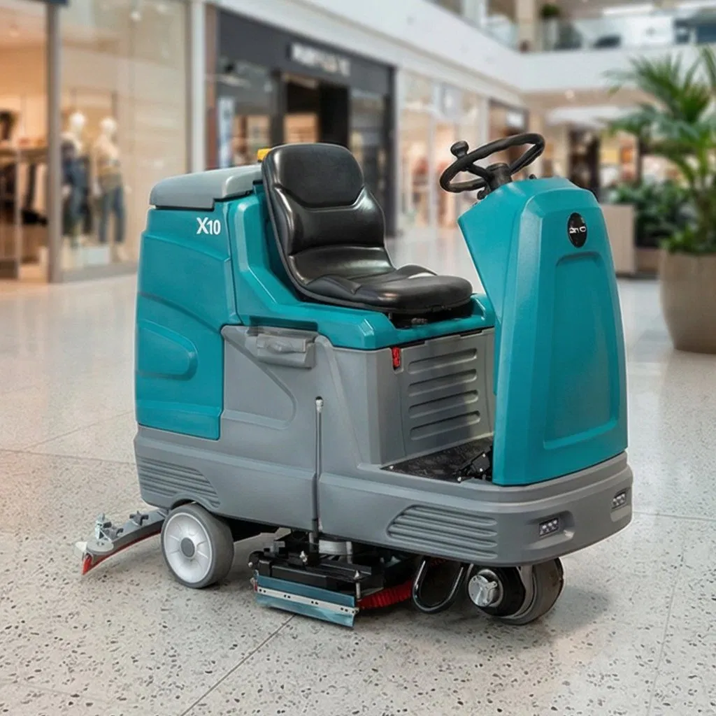 Anti-Static Giyo X10 Ride on Floor Scrubber Dual Filtration for Electronics Cleanrooms