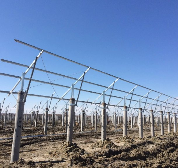 1MW Solar Power Plant Solar Panel Support Structure Concrete