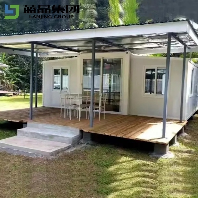 20FT 40FT Portable Mobile Prefab Prefabricated Office Modular Luxury Villa Foldable Expandable Living Container House Steel Building for Sale