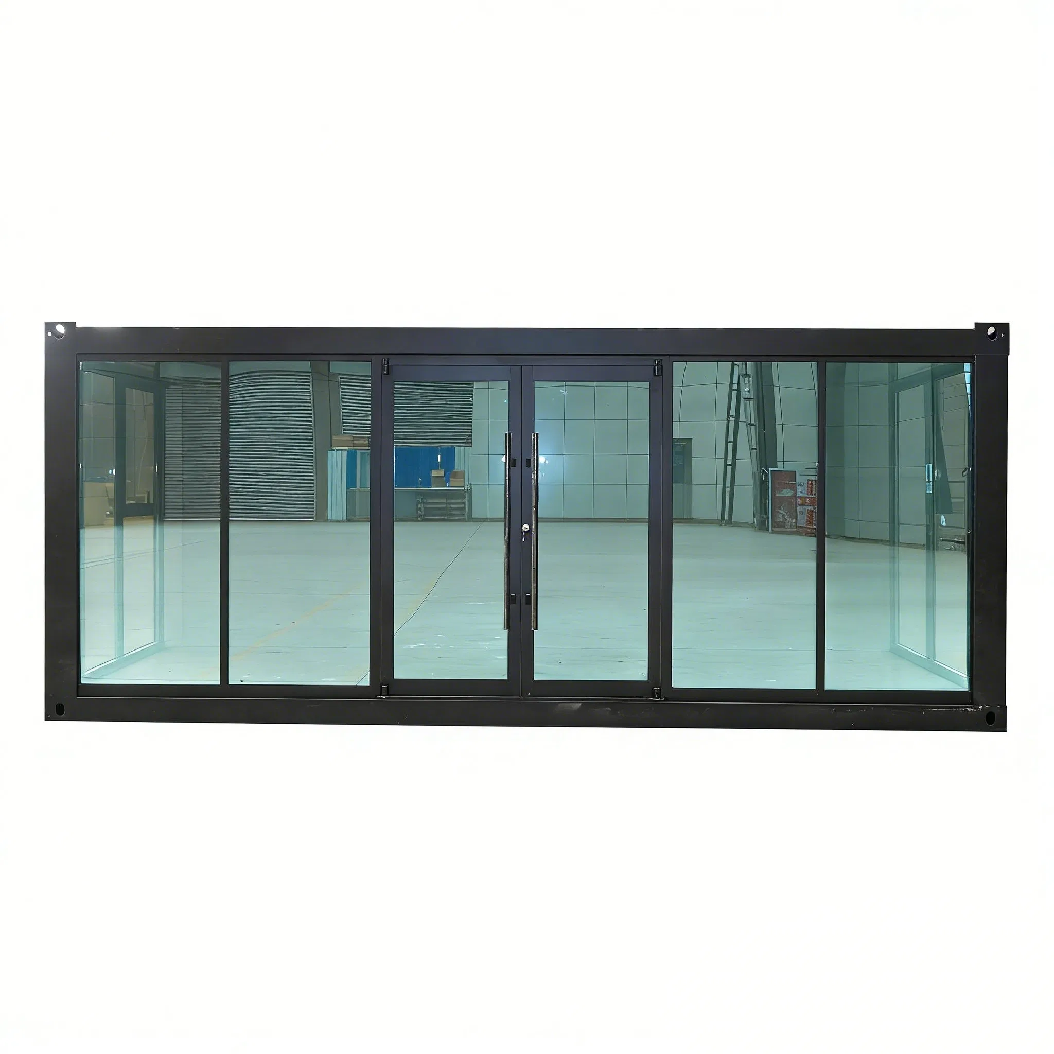 Transparent Acoustic Insulation Noise Reducing Quiet All-Glass Curtain Wall Container House