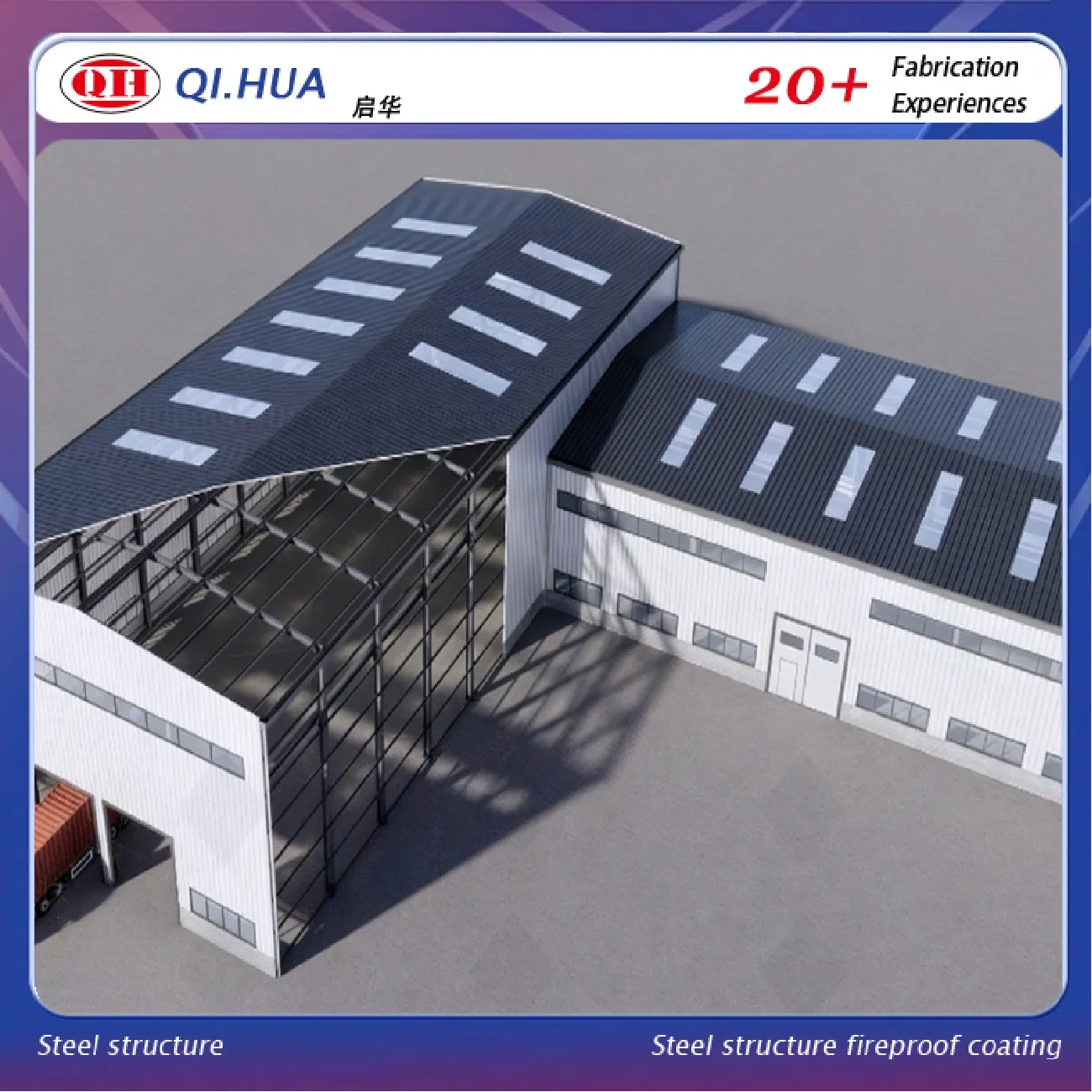 High-Rise Light Steel Structure Construction Warehouse Prefabricated Building