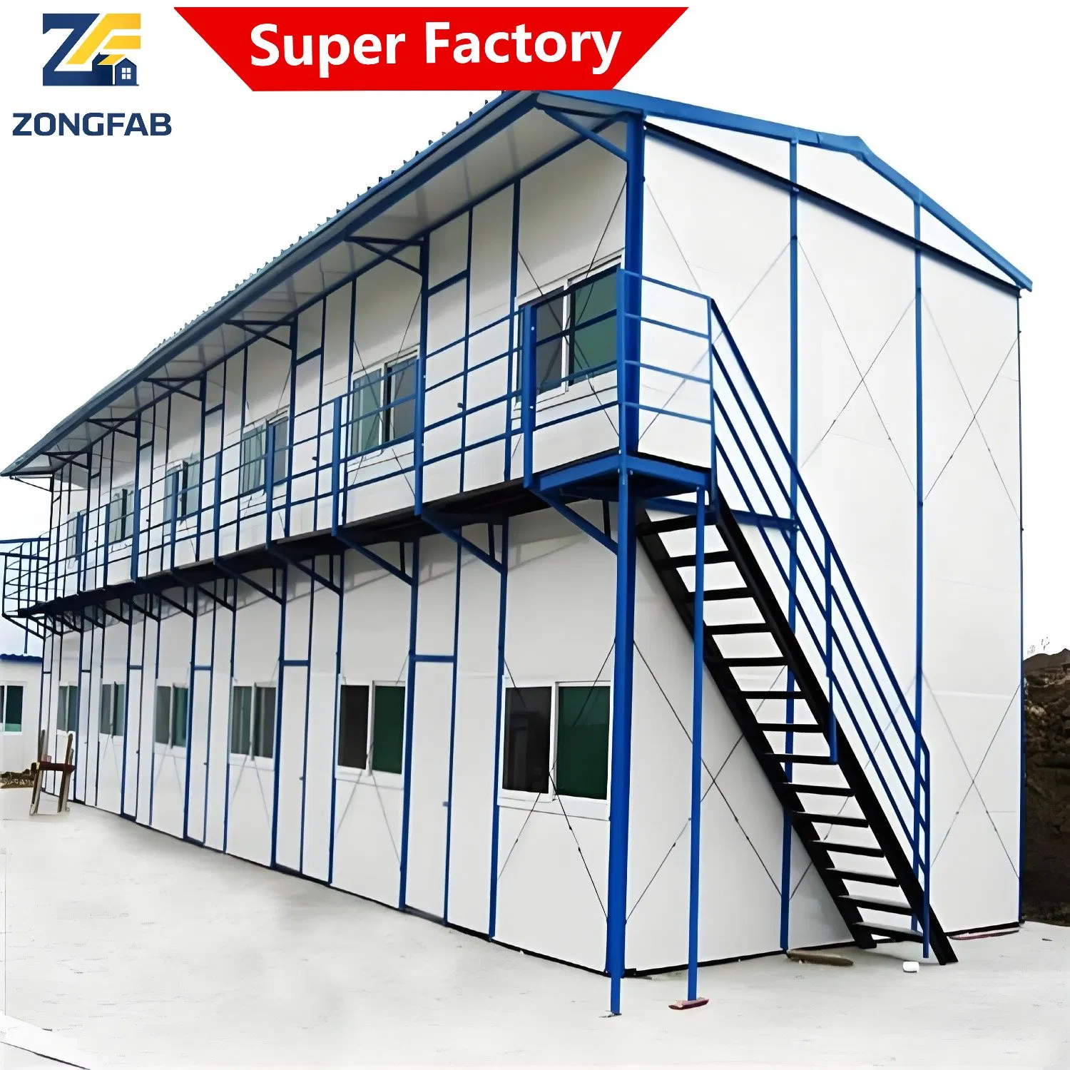 Easy Assembly Sandwich Panel Building for Temporary Office and Worker Accommodation Needs