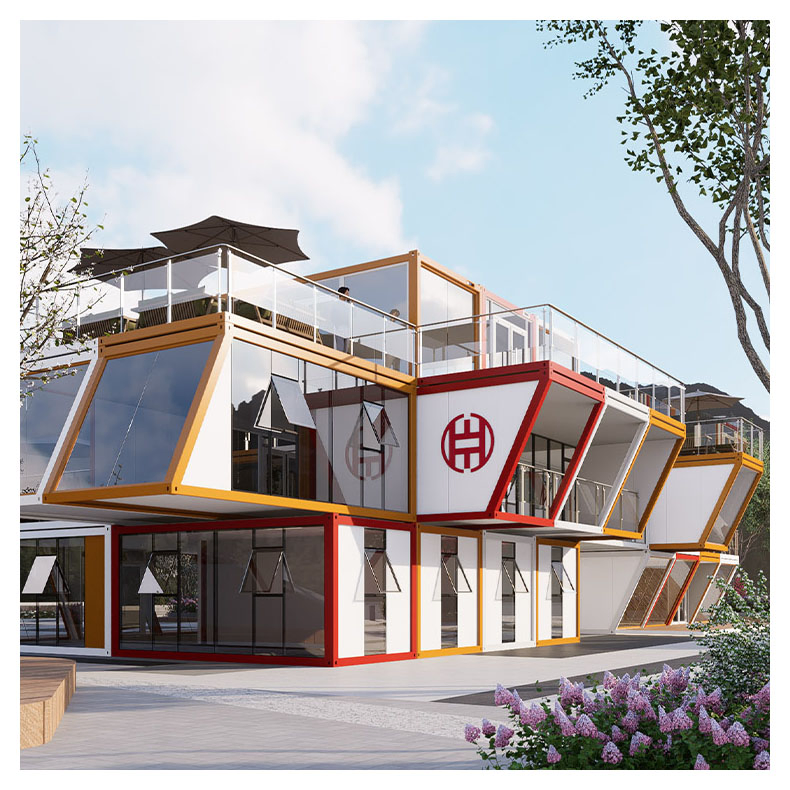 Prefab Steel Construction Building Site Dormitories Office Foldable Prefabricated Container Housing