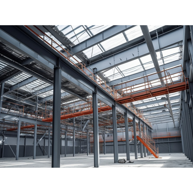 Prefabricated Large Span Steel Structure Buildings Prefab Metal Warehouse Workshop Office Building Factory Shed