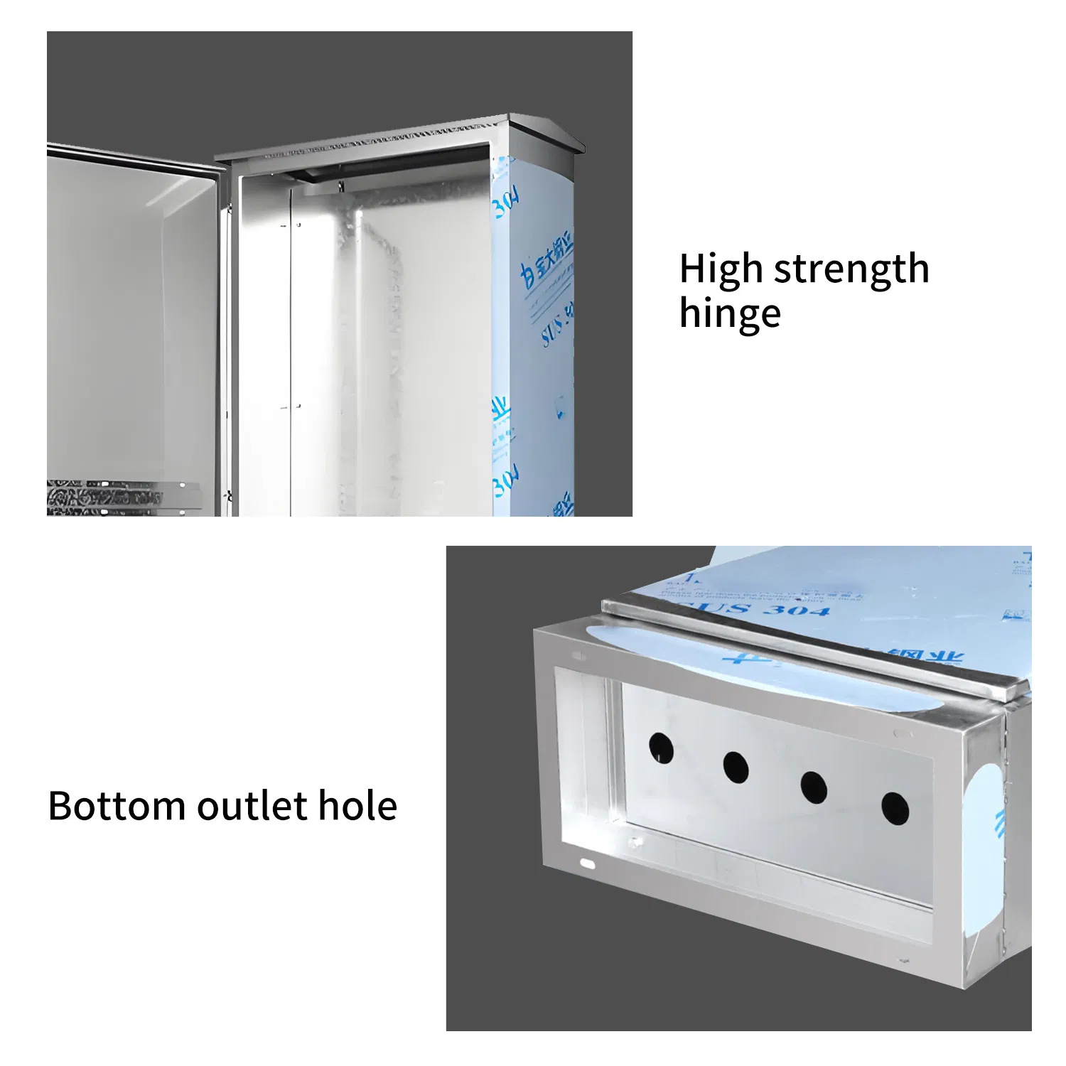 Professional Outdoor Power Cabinet System with Outdoor Stainless Steel Photovoltaic and Net Cage Weatherproof Design