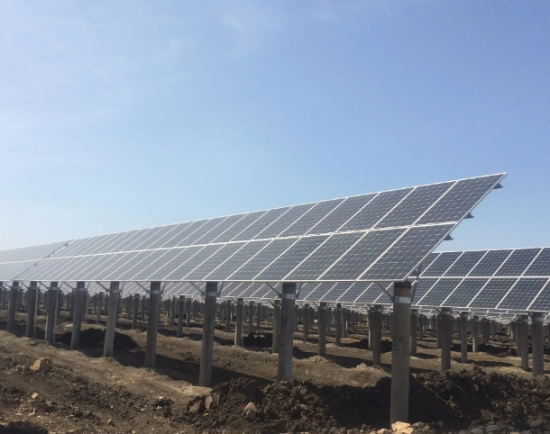 1MW Solar Power Plant Solar Panel Support Structure Concrete
