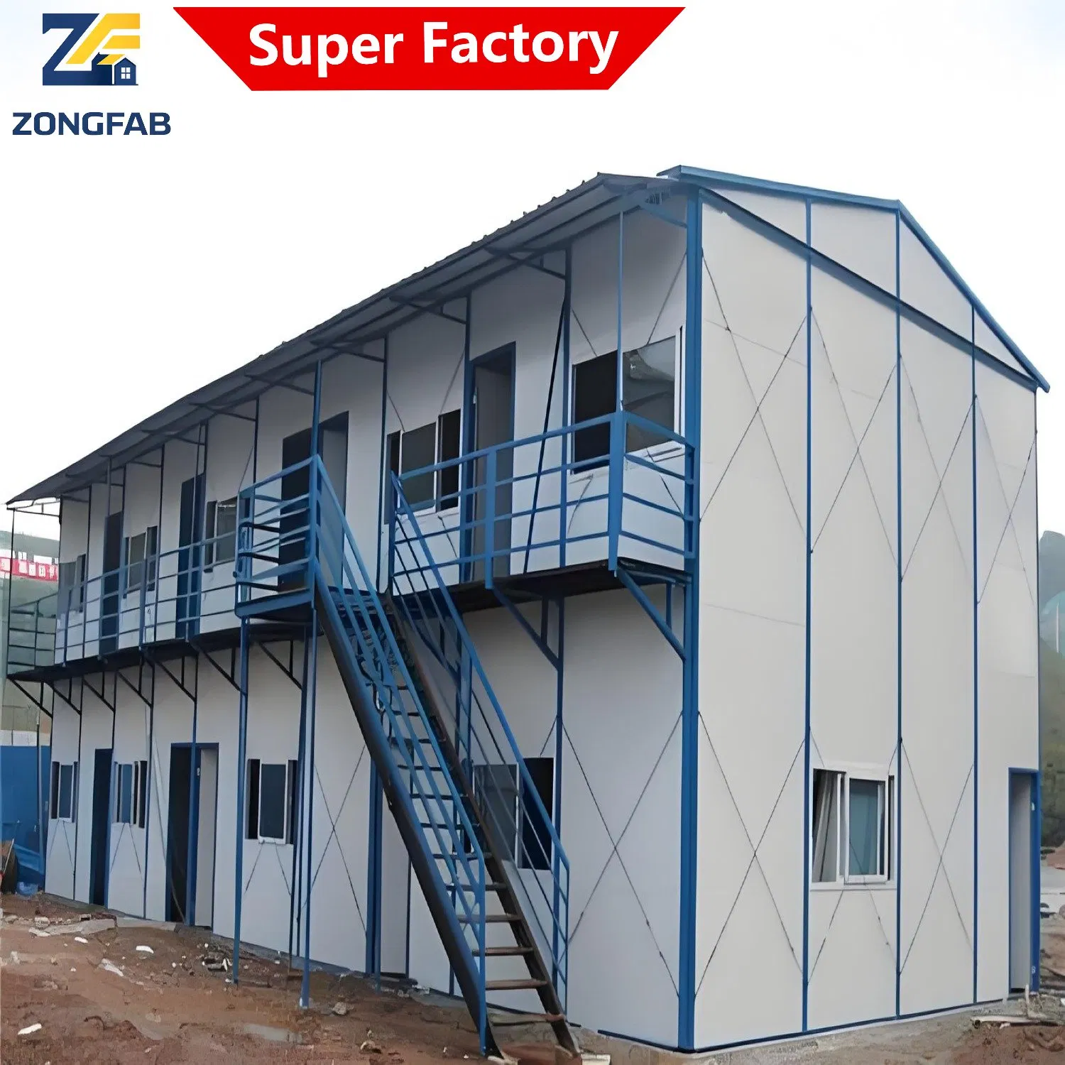 Easy Assembly Sandwich Panel Building for Temporary Office and Worker Accommodation Needs
