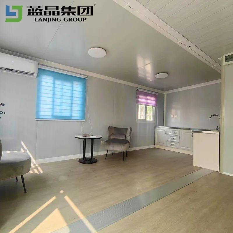 20FT/40FT Tiny Mobile Modular Home Prefabricated Two Wings Expandable Container House Prefab Portable Folding Home Building