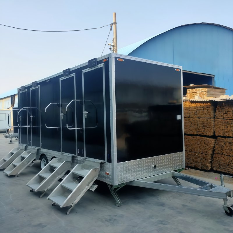 Wholesale Outdoor Luxury Durable Prefab Portable Bathroom Units with Mobile Toilet Trailer for Camping