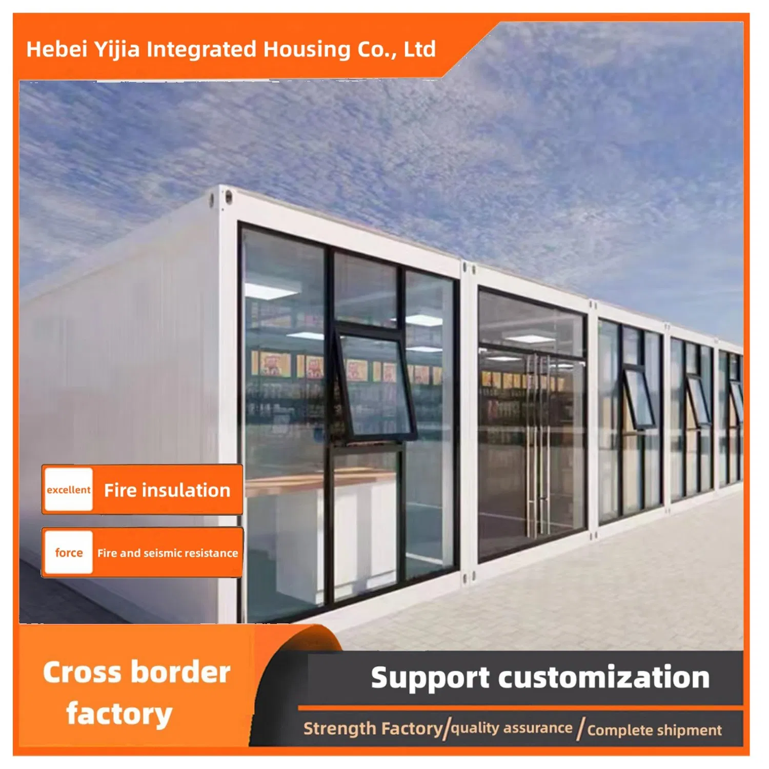 Modern Steel Structure Material Luxurious Assembled Integrated Housing Residential Quick Installation Double Layer Construction Site Building