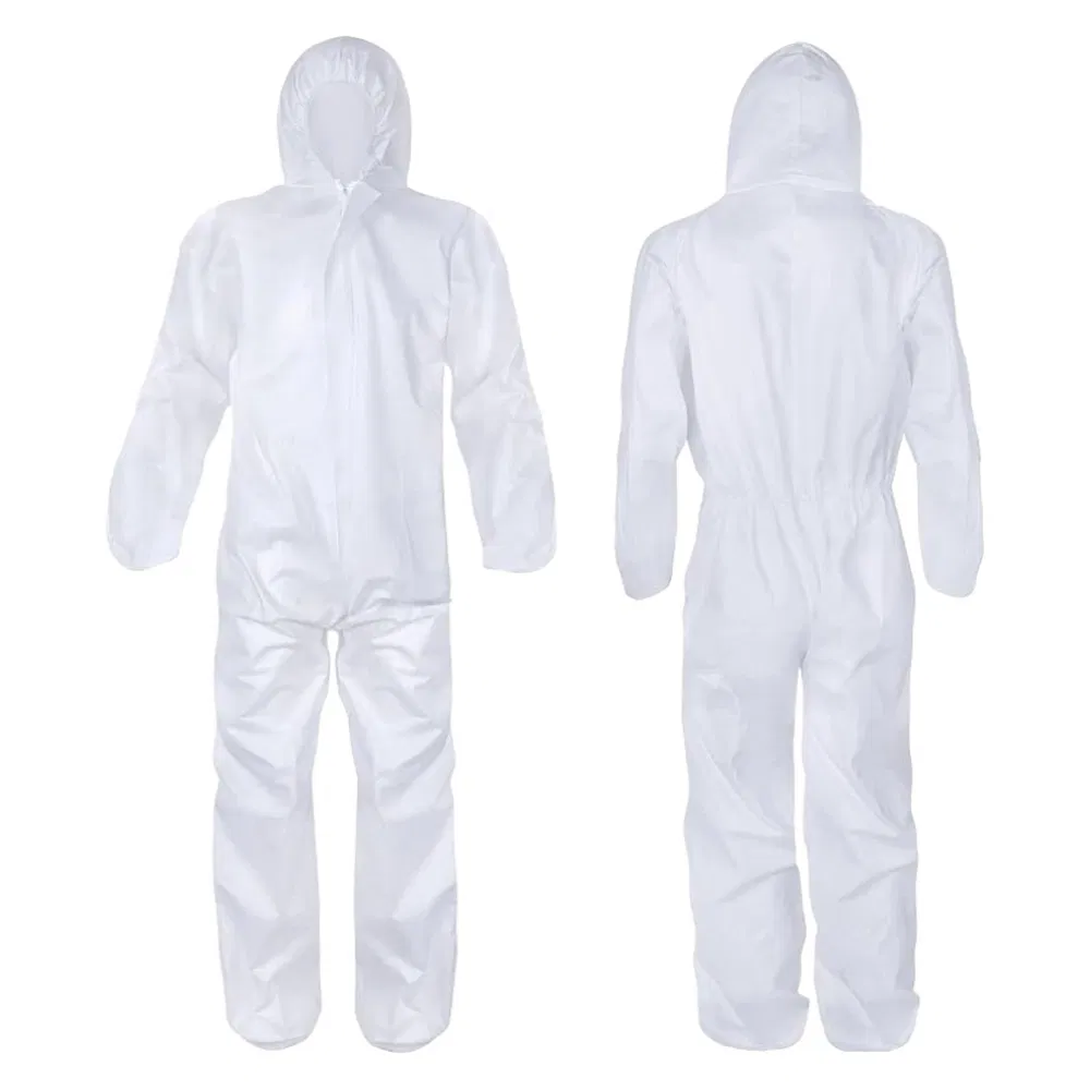 Disposable SMS Nonwoven Cleanroom Suit Coverall for Precision Electronics Facility