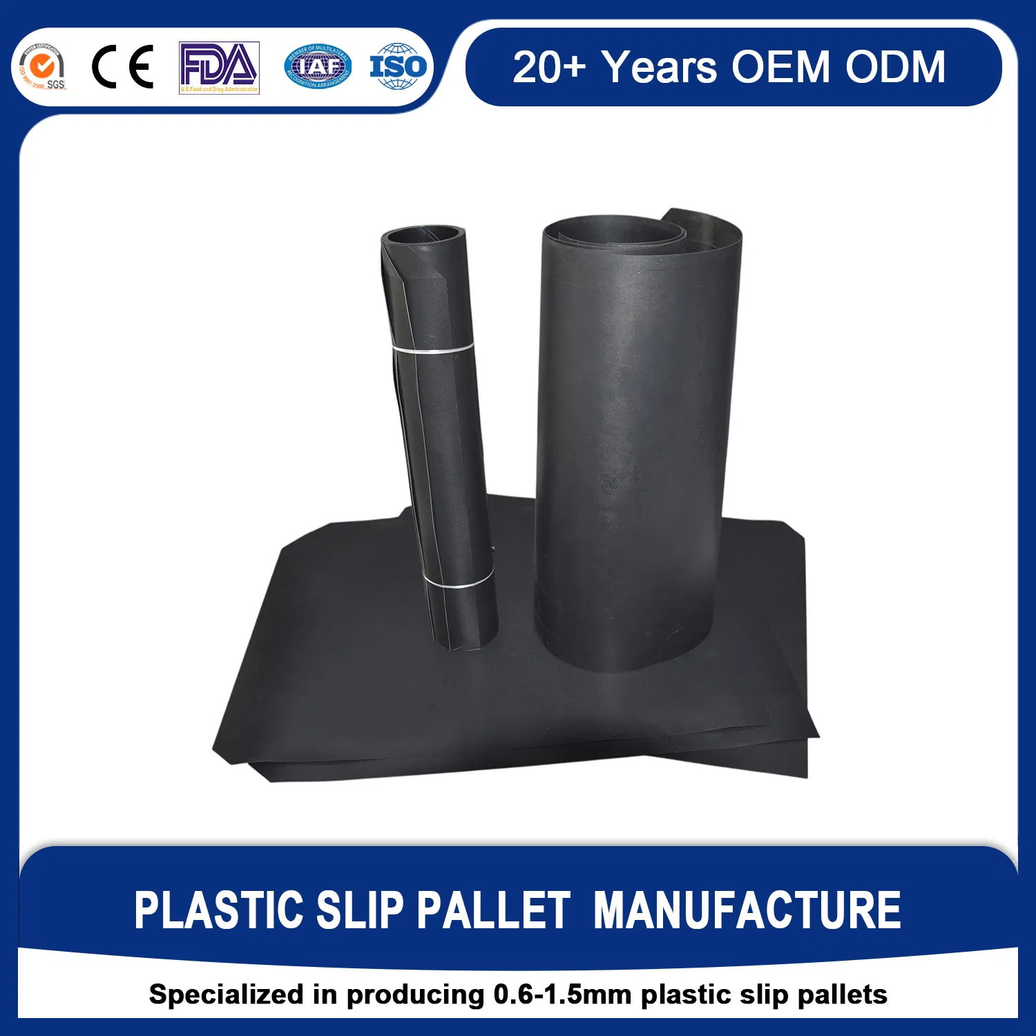 China Factory Produces Conductive ESD Plastic Slip Pallet Sheet for Safe Handling of Sensitive Electronics and Aerospace Components in Cleanrooms