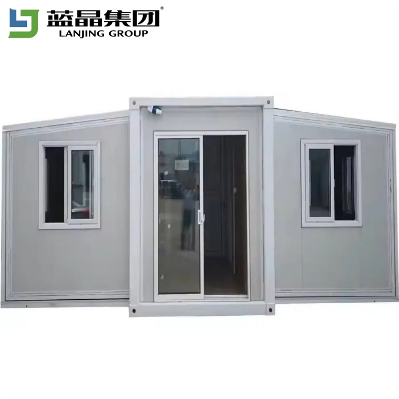 Prefabricated Tiny Movable Modular Luxury Prefab Mobile Living Flat Pack Expandable Shipping Container House with 2/3/4 Bedroom, Bathroom, Kitchen Building