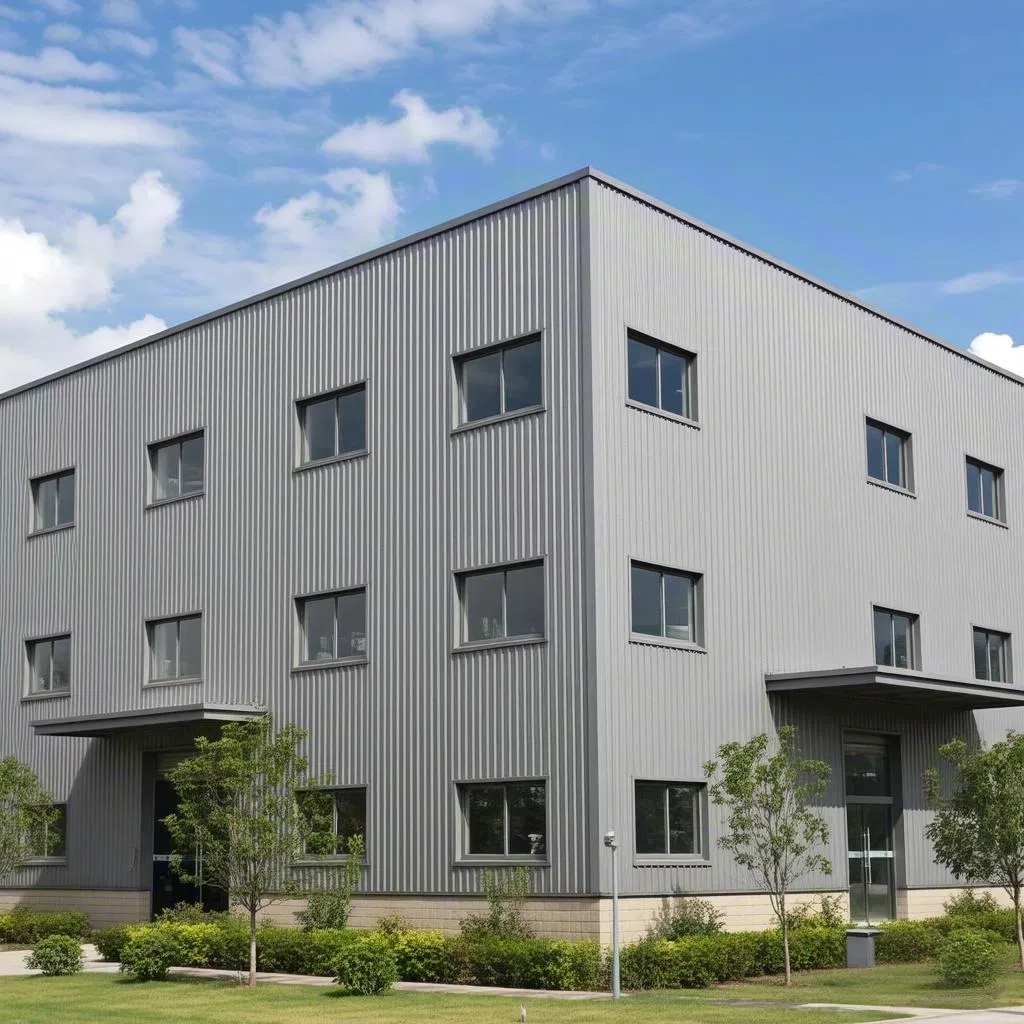 Durable Steel Truss Roofing System for Industrial Facilities