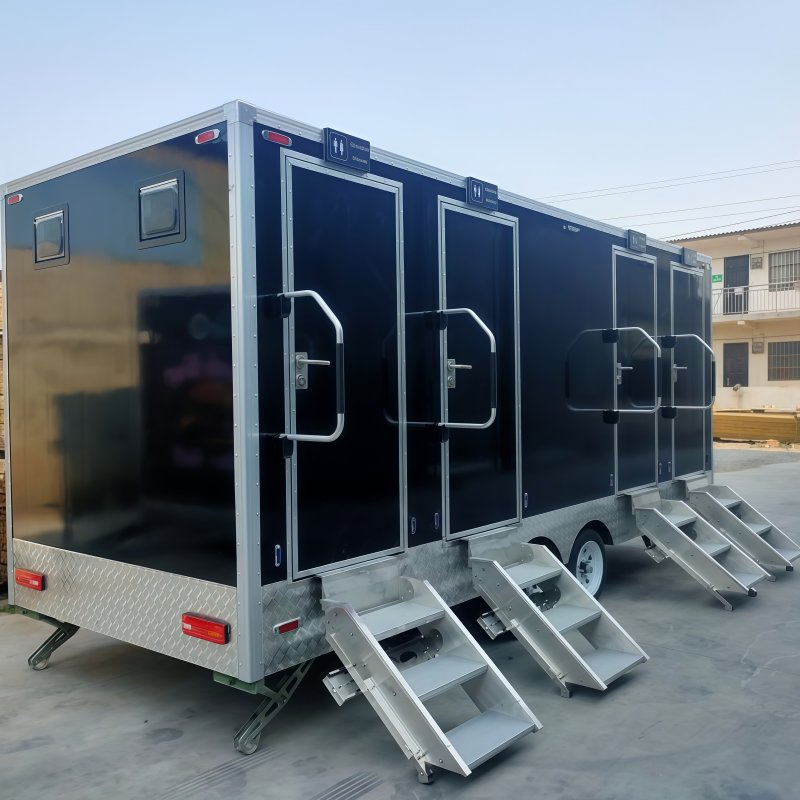Wholesale Outdoor Luxury Durable Prefab Portable Bathroom Units with Mobile Toilet Trailer for Camping