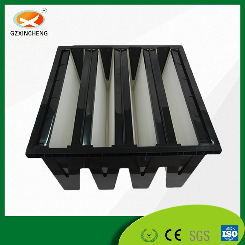 Ventilation System Equipment V-Bank Large Air Volume HEPA (ULPA) Filter