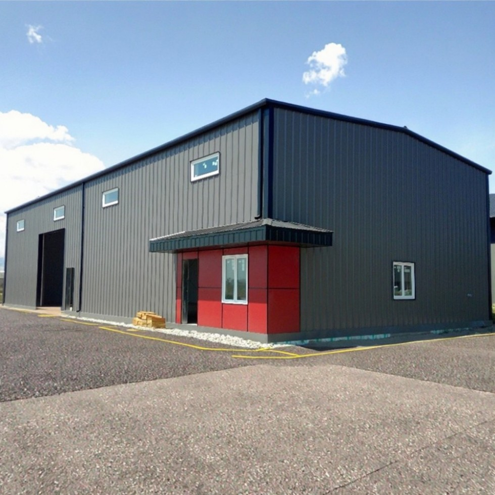 Modern Prefab Steel Structure Building Prefabricated Steel Warehouse/Workshop/Aircraft Hangar/Office Shed Material