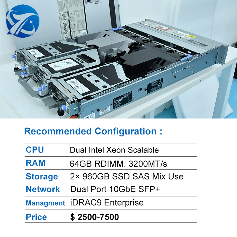 Wholesale In Stock Shenzhen Dell R750 Workstation Servers Poweredge 2U Rack Nas Precision Xeon 750 Server